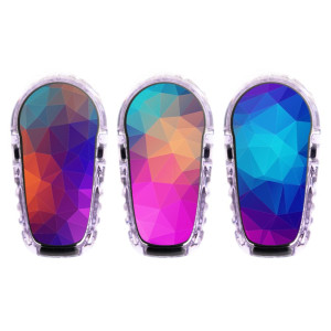 3er Set Dexcom G6 Transmitter Sticker - Colors