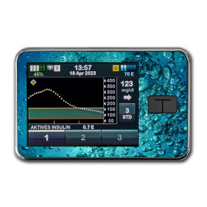 t:slim X2 Pumpen Sticker - Water