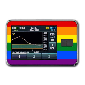 t:slim X2 Pumpen Sticker - Rainbow-Pride