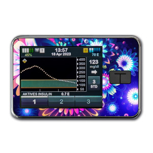 t:slim X2 Pumpen Sticker - FlowersMain