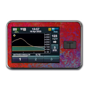 t:slim X2 Pumpen Sticker - RedPaint