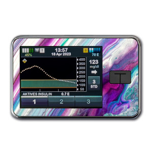 t:slim X2 Pumpen Sticker - Purple