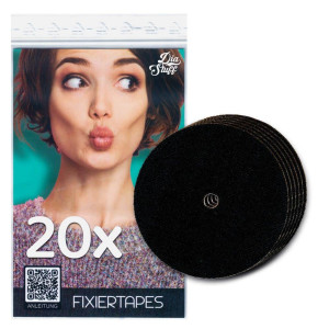Freestyle Libre 3 Overpatch-Fixierpflaster Rund - Tape Schwarz - 20 Fixierpflaster