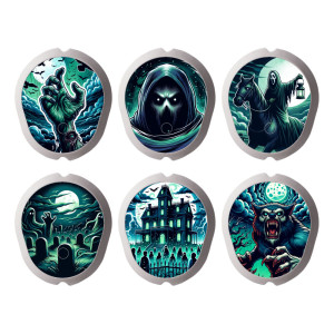6er Set Dexcom G7 Sensor Sticker - Halloween 2