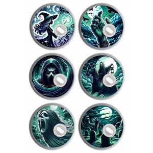 6er Set - Freestyle Libre 3 Sticker - Halloween 3