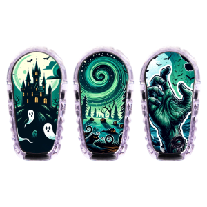 3er Set Dexcom G6 Transmitter Sticker - Halloween