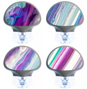 4er Set Enlite Guardian Transmitter Sticker - Purple