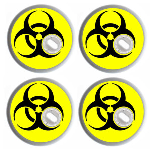 4x Freestyle Libre 3 Sticker - Biohazard
