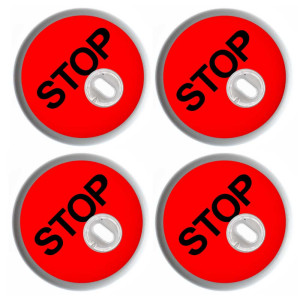 4x Freestyle Libre 3 Sticker - Stop