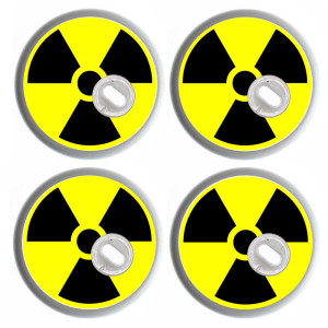 4x Freestyle Libre 3 Sticker - Radioaktiv