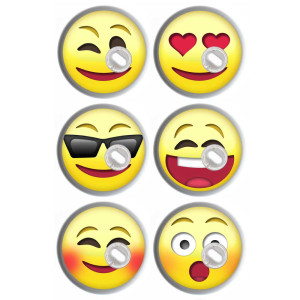 6er Set - Freestyle Libre 3 Sticker - Emotis