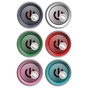 6er Set - Freestyle Libre 3 Sticker - ON - OFF