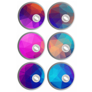 6er Set - Freestyle Libre 3 Sticker - Colors