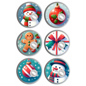 6er Set - Freestyle Libre 3 Sticker - Weihnachtszeit