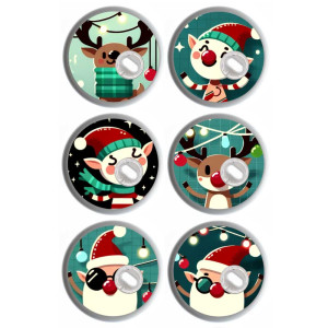 6er Set - Freestyle Libre 3 Sticker - Christmas 2