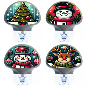 4er Set Enlite Guardian Transmitter Sticker - Weihnachten 2