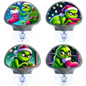 4er Set Enlite Guardian Transmitter Sticker - Grinch