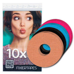 Freestyle Libre 3 Fixierpflaster Rund für FLEX - Sensor Fixiertape - 10 Fixierpflaster - Farbmix