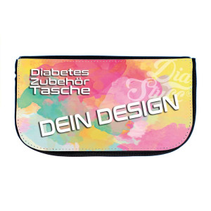 Personalisierbare Diabetes-Tasche für Messgerät & Zubehör – mit eigenem Motiv