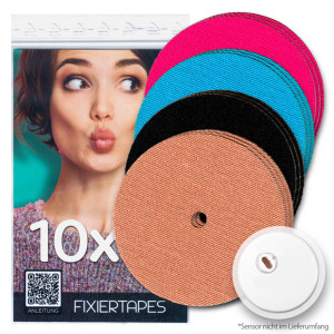 Freestyle Libre 3 Overpatch Fixierpflaster - für Tapeprotect - Farbmix - 10 Fixierpflaster