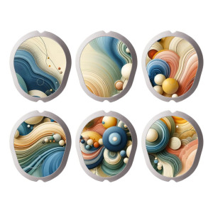 6er Set Dexcom G7 Sensor Sticker - ArtUniverse