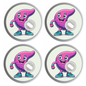 4er Set - Freestyle Libre 3 Sticker - HappyPankreas