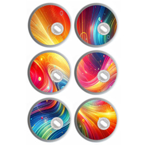 6er Set - Freestyle Libre 3 Sticker - ColorSpace