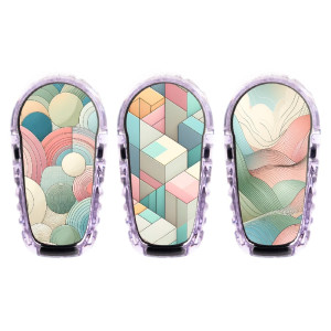 3er Set Dexcom G6 Transmitter Sticker - PastelLove