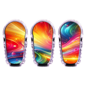 3er Set Dexcom G6 Transmitter Sticker - ColorSpace