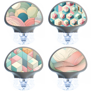 4er Set Enlite Guardian Transmitter Sticker - PastelLove