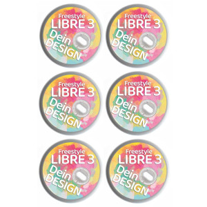 6 Stück Freestyle Libre 3 • Sticker selbst gestalten