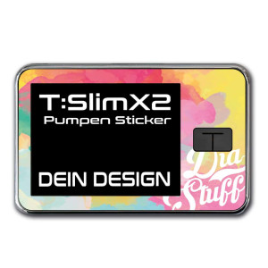 Tandem t:slim X2 Pumpen Sticker zum selbst gestalten