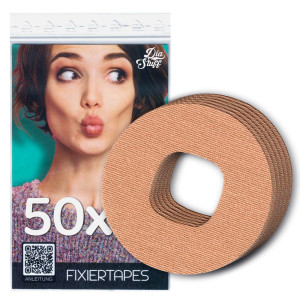 Simplera Sync™ Fixierpflaster - Sensor FixierTape - 50 Fixierpflaster - Beige