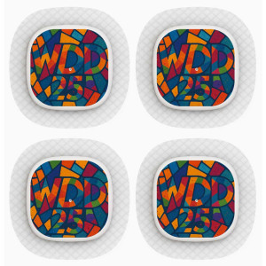 4er Set Simplera Sync Sensor Sticker - Weltdiabetes Tag 2025