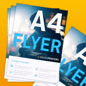 1000 Flyers A4 | recto verso | 135 g/m² papier couché