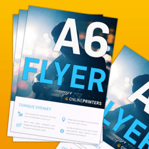 5000 Flyers A6 | recto verso | 135 g/m² papier couché
