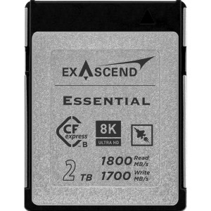 EXASCEND Cart�o Cfexpress Type B 2TB R1800/W1700 Essential Serie