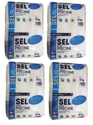 Sel granulé spécial piscine ( electroyseur ) : Pack de 100 Kg