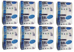 Sel granulé spécial piscine ( electroyseur ) : Pack de 200 Kg
