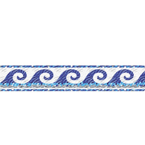 Frise piscine auto-collante Rio 14 cm x 5 m