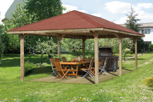 WEKA Tonnelle de jardin en bois Paradies taille 8