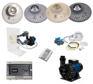 Jet-Vag Kit complet Nage à contre courant New Jet vag 4 CV TRI + Blanche