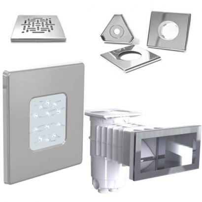 Skimmer Weltico A400 Design liner + Sur-meurtrière Inox
