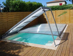 Abri piscine en kit : Plat amovible pour piscine 6 x 3 m (6.30 x 3.30 m)