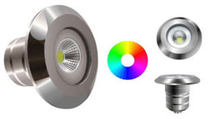 Projecteur LED inox piscine : Couleur : 6 W
