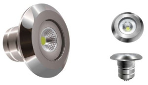 Projecteur LED inox piscine : Blanc : 10 W : - 980 LUMENS