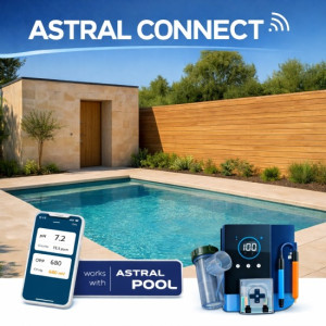 Piscine en kit connectée : 6 x 3 x 1.50 m Fond plat ASTRAL