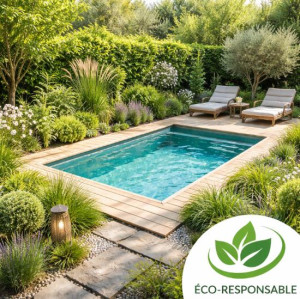 Mini piscine en kit polystyrène écologique LUXE : 4.00 x 2.50 m