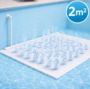 Sparkling-waters 2 m2 de Bubble Floor + 4 ML - balnéo jet d'air - Pool2Spa