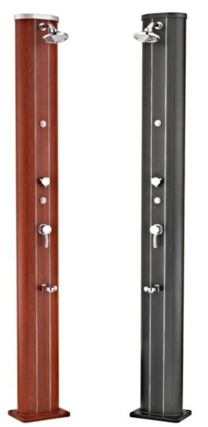 Douche Solaire Aluminium 40L couleur Bois